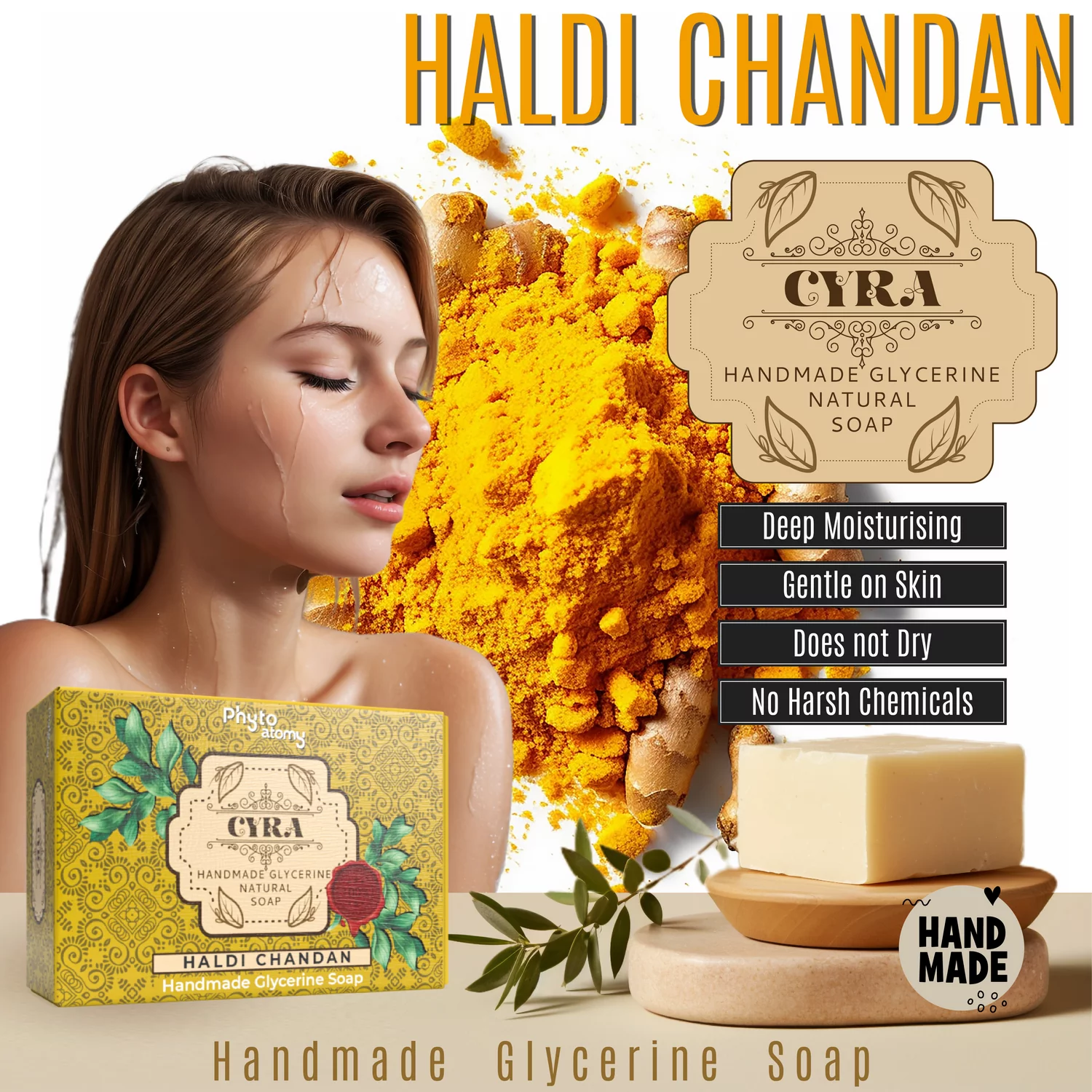 Haldi Chandan Glycerine Soap (100g)